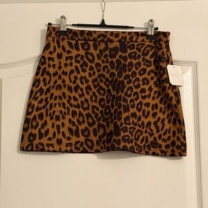 Altar'd State Brown Leopard Skirt